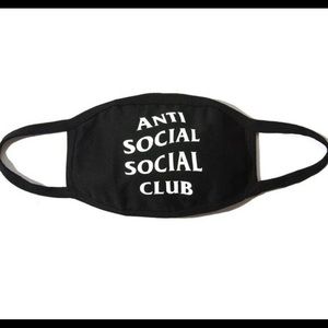 Anti social social club face mask.